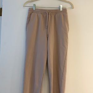 Zara tan sweat pants